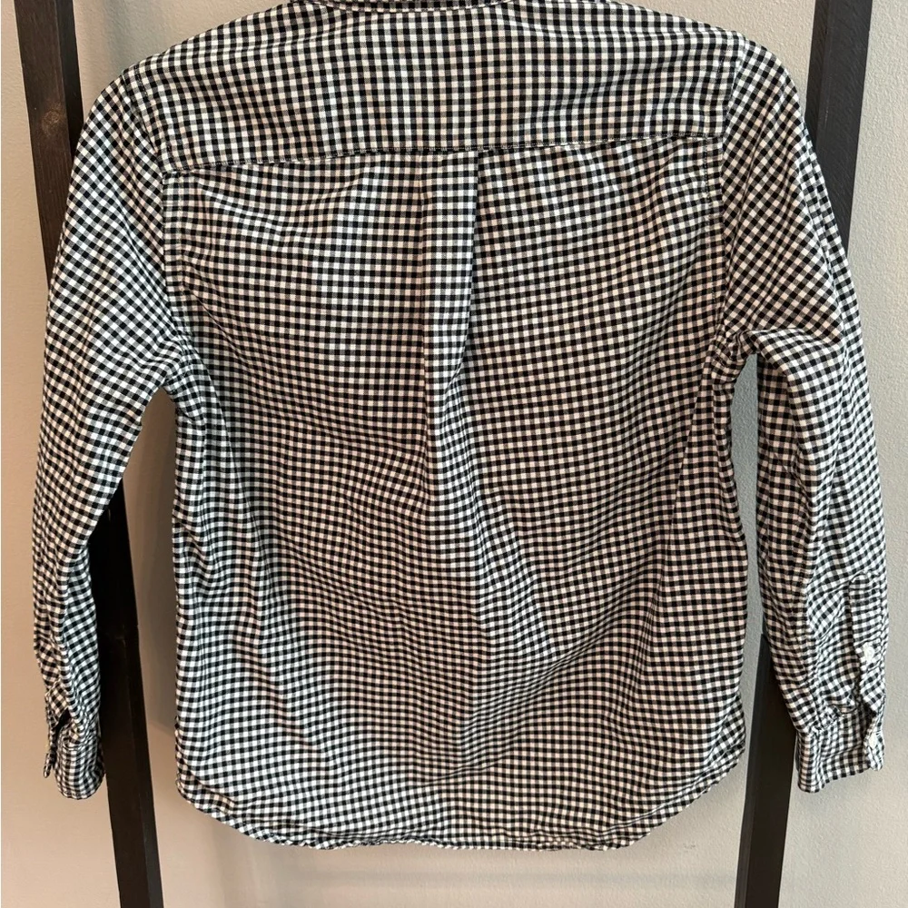 Ralph Lauren Boys Black and White Plaid Shirt